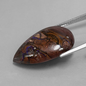 21.51克拉天然砾背蛋白石，梨形，不透明