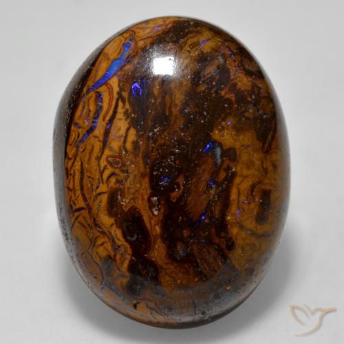 22.67ct 天然 彩色 砾背蛋白石, 椭圆形, 不透明
