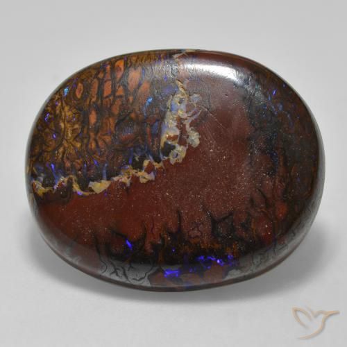 22.54ct 天然 彩色 砾背蛋白石, 椭圆形, 不透明