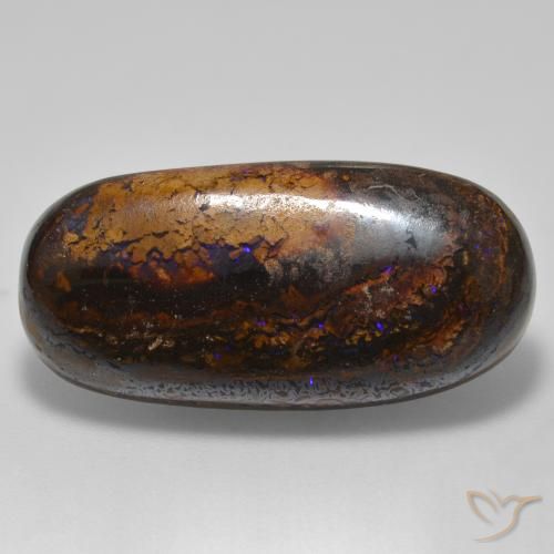 21.32ct 天然 彩色 砾背蛋白石, 椭圆形, 不透明
