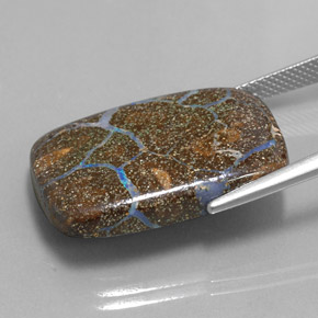 22.37克拉天然砾背蛋白石，垫形剪裁，不透明