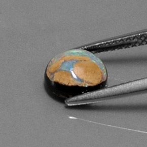 1.54克拉天然砾背蛋白石，圆形切割，不透明