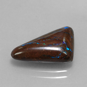 5.10克拉天然多色砾石欧泊，异形，16.5×10毫米，不透明
