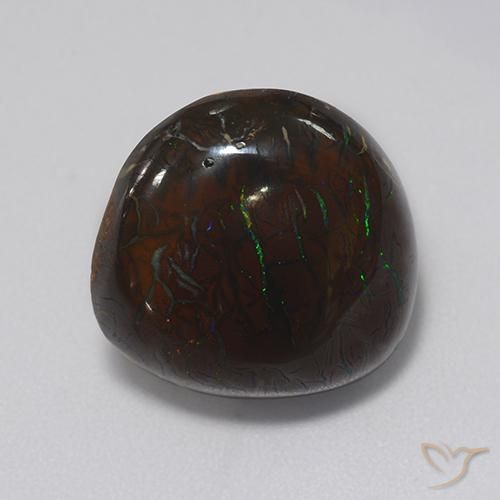 13.21ct 天然 彩色 砾背蛋白石, 花式切割, 不透明