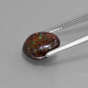 4.42克拉天然砾背蛋白石，圆形切割，不透明