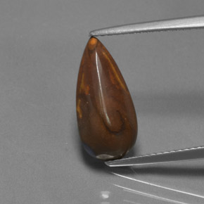 4.00克拉天然砾背蛋白石，梨形，不透明