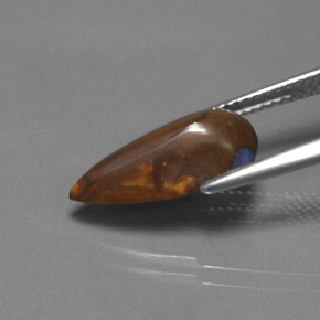 4.00克拉天然砾背蛋白石，梨形，不透明