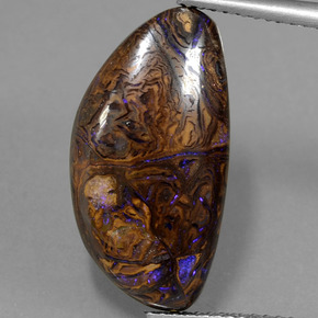 8.17克拉天然多色砾石欧泊，异形，20×10.5毫米，不透明