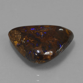 9.90克拉天然多色砾石欧泊，异形，17.7×14毫米，不透明