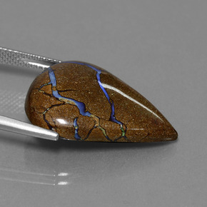 14.12克拉天然砾背蛋白石，梨形，不透明