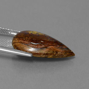 7.69克拉天然砾背蛋白石，梨形，不透明