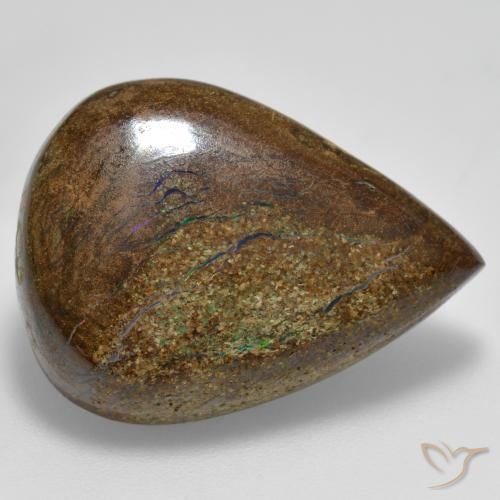 21.20克拉天然砾背蛋白石，梨形，不透明