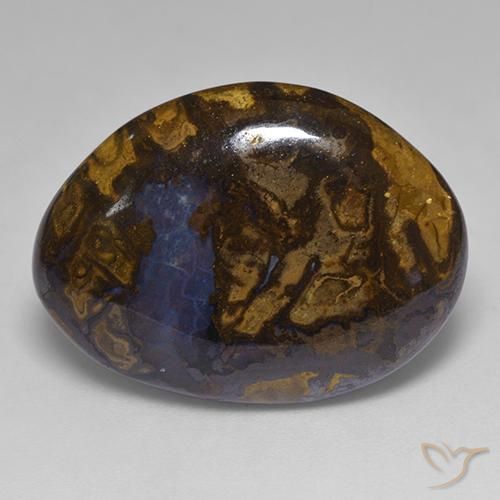 21.82ct 天然 彩色 砾背蛋白石, 花式切割, 不透明