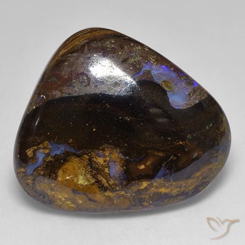 18.73ct 天然 彩色 砾背蛋白石, 花式切割, 不透明