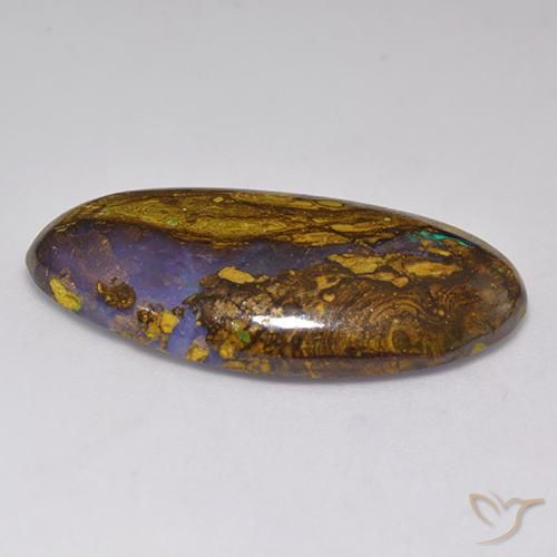 20.80克拉天然砾背蛋白石，花式切割，不透明