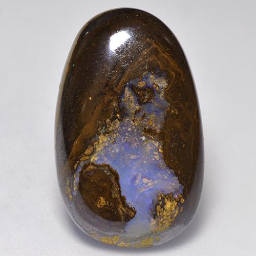 15.87克拉天然多色砾石欧泊，异形，23.6×14.7毫米，不透明