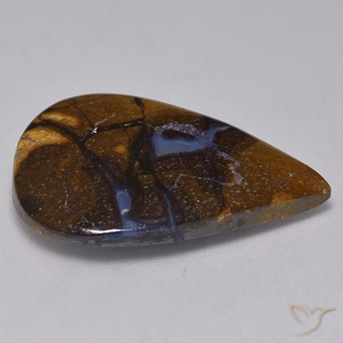 11.18克拉天然砾背蛋白石，梨形，不透明