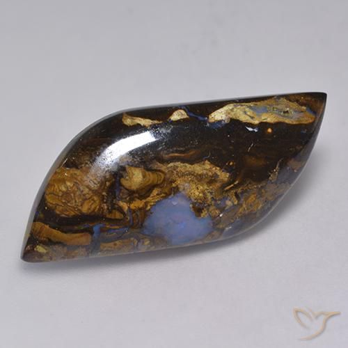16.01ct 天然 彩色 砾背蛋白石, 花式切割, 不透明