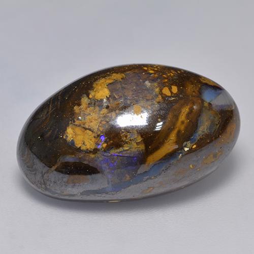 15.72克拉天然多色砾石欧泊，异形，21.5×12.9毫米，不透明