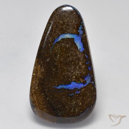 10.79克拉天然砾背蛋白石，花式切割，不透明