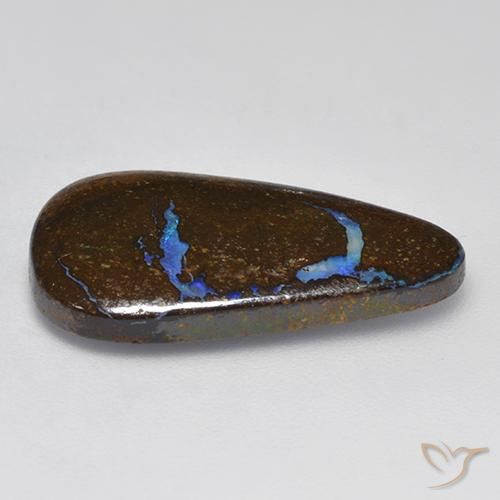 10.79克拉天然砾背蛋白石，花式切割，不透明