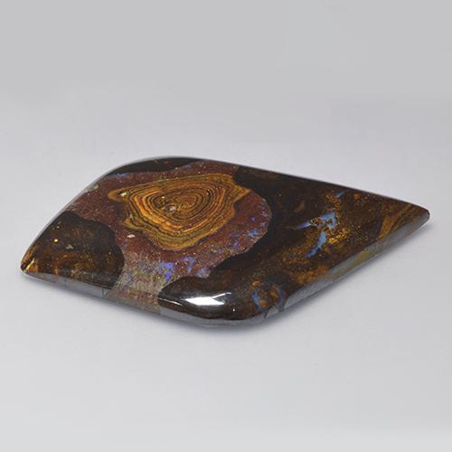 39.46克拉天然多色砾石欧泊，异形，42.8×30.2毫米，不透明