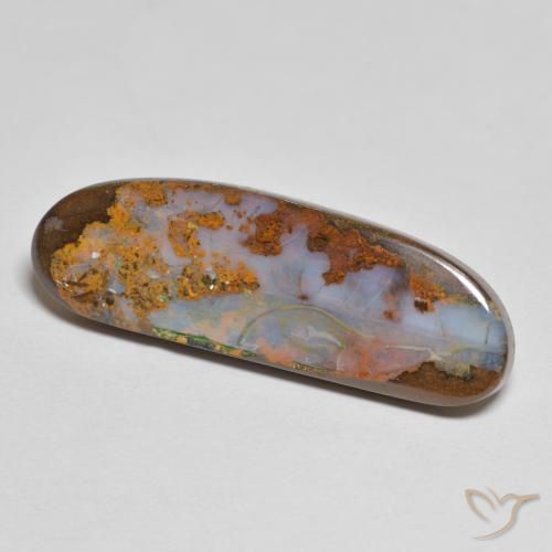 11.89克拉天然砾背蛋白石，花式切割，不透明