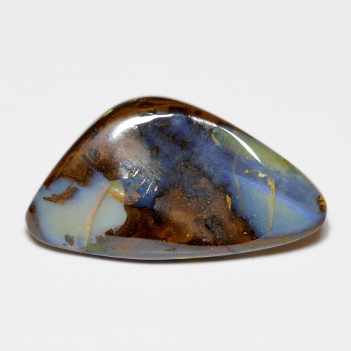 30.28克拉天然多色砾石欧泊，异形，31.5×17.2毫米，不透明