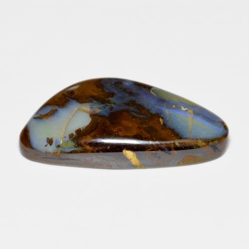 30.28克拉天然多色砾石欧泊，异形，31.5×17.2毫米，不透明