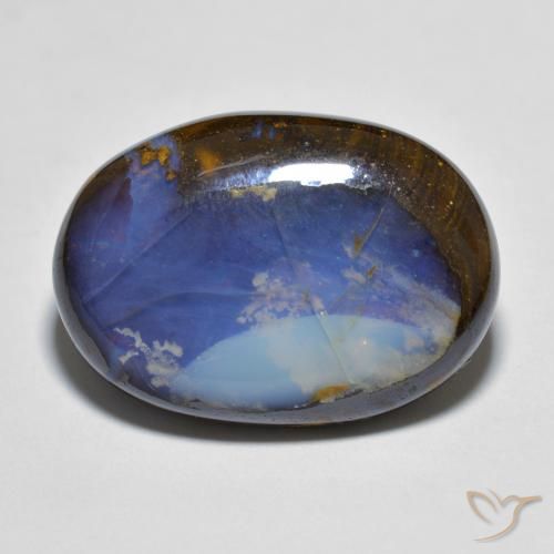 13.49ct 天然 彩色 砾背蛋白石, 椭圆形, 不透明