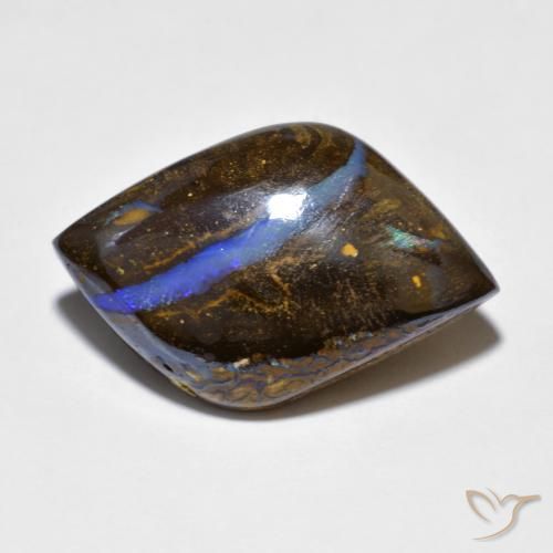 14.54ct 天然 彩色 砾背蛋白石, 花式切割, 不透明