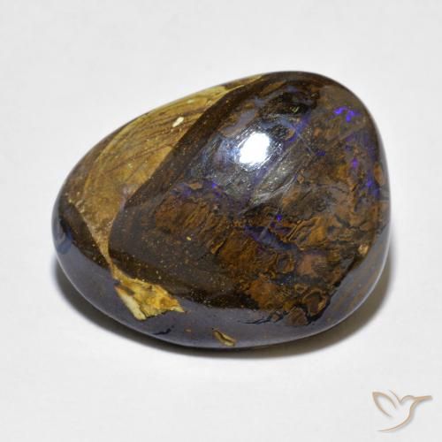 9.35ct 天然 彩色 砾背蛋白石, 花式切割, 不透明