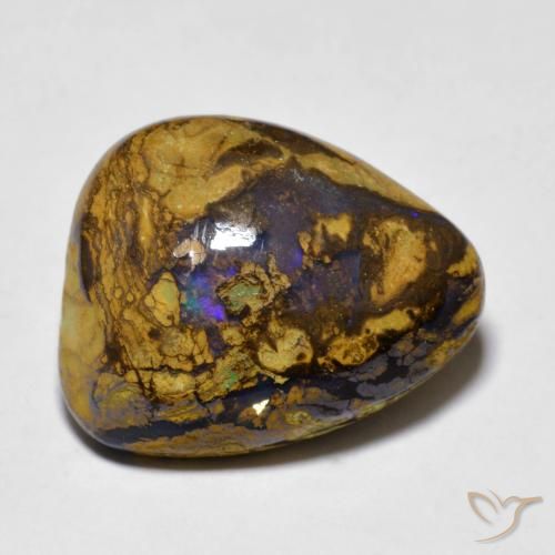 11.19ct 天然 彩色 砾背蛋白石, 花式切割, 不透明