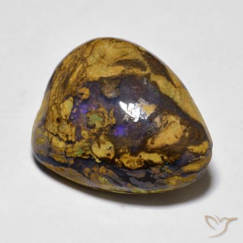 11.19克拉天然砾背蛋白石，花式切割，不透明