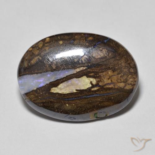 8.42ct 天然 彩色 砾背蛋白石, 椭圆形, 不透明