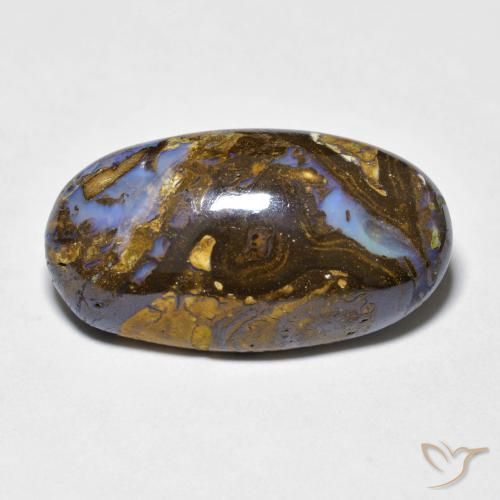 9.86ct 天然 彩色 砾背蛋白石, 椭圆形, 不透明