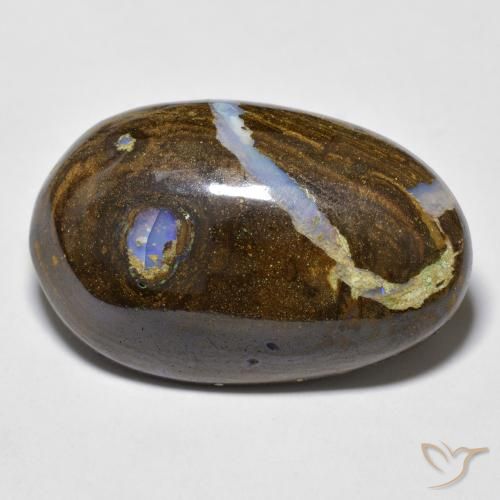 17.73ct 天然 彩色 砾背蛋白石, 花式切割, 不透明