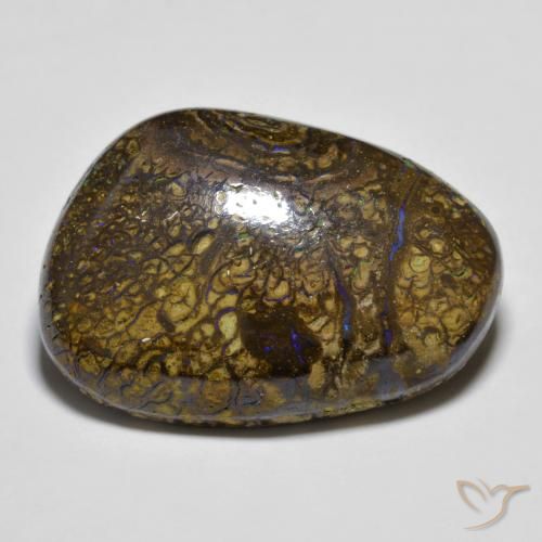 16.83ct 天然 彩色 砾背蛋白石, 花式切割, 不透明