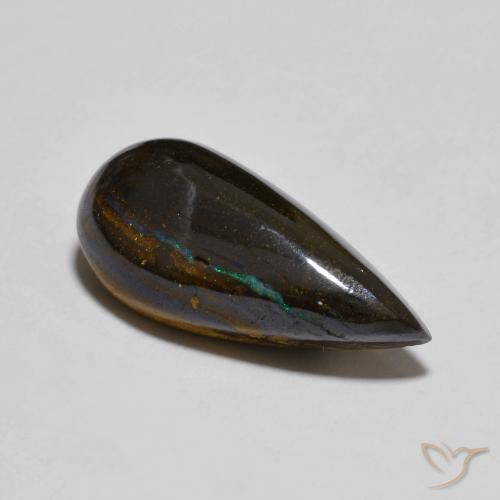 6.90克拉天然砾背蛋白石，梨形，不透明