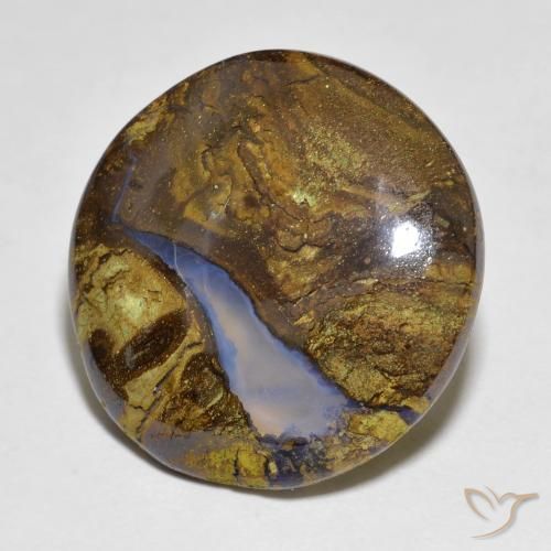 11.73ct 天然 彩色 砾背蛋白石, 圆形的, 半透明