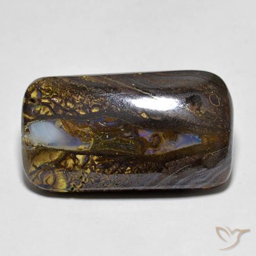 16.10ct 天然 彩色 砾背蛋白石, 软垫, 不透明