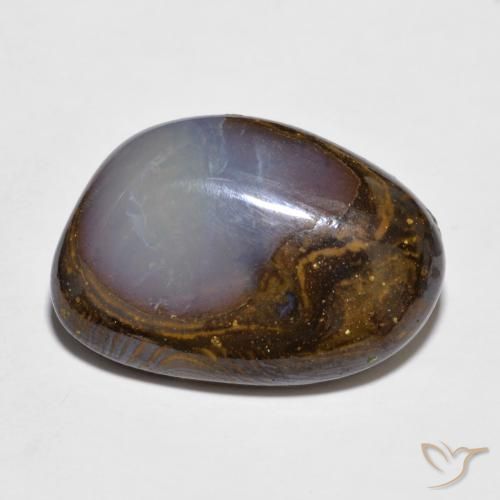 10.15ct 天然 彩色 砾背蛋白石, 花式切割, 不透明