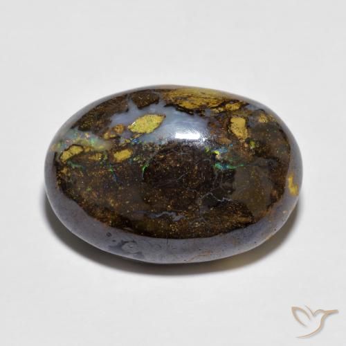 11.57ct 天然 彩色 砾背蛋白石, 椭圆形, 不透明