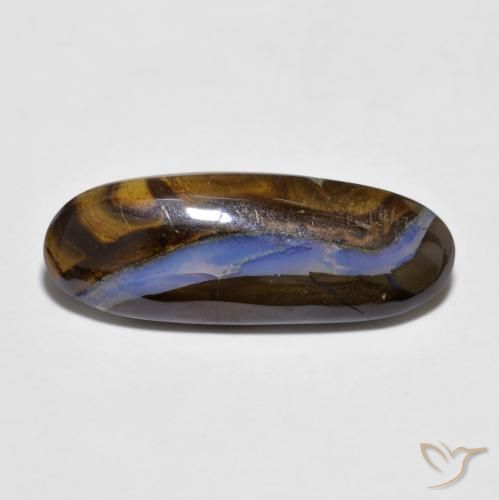 6.36ct 天然 彩色 砾背蛋白石, 椭圆形, 透明