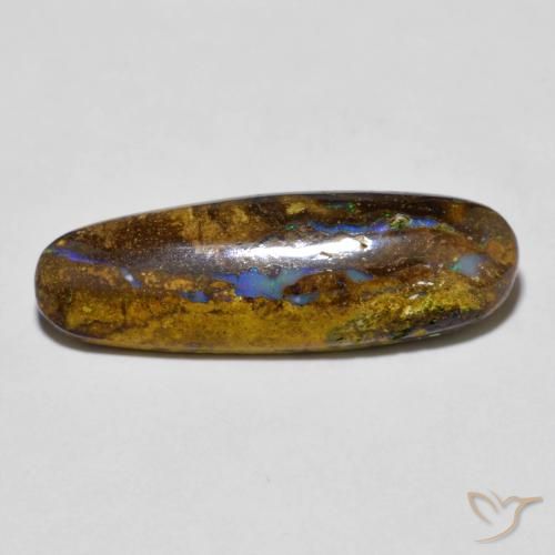 6.20ct 天然 彩色 砾背蛋白石, 椭圆形, 不透明