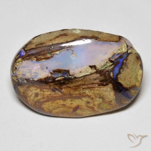 10.30ct 天然 彩色 砾背蛋白石, 椭圆形, 不透明