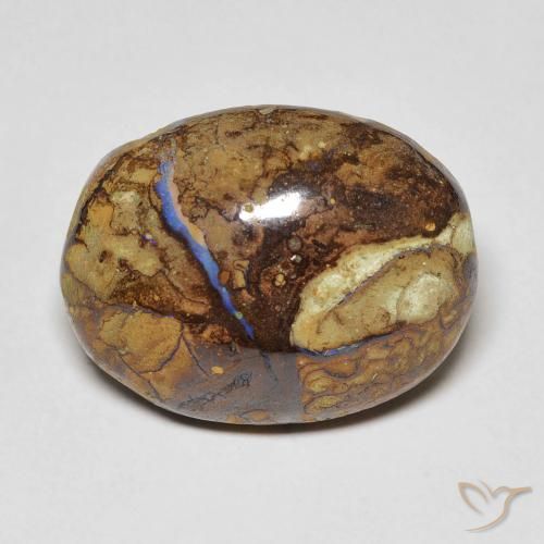 12.53ct 天然 彩色 砾背蛋白石, 椭圆形, 不透明