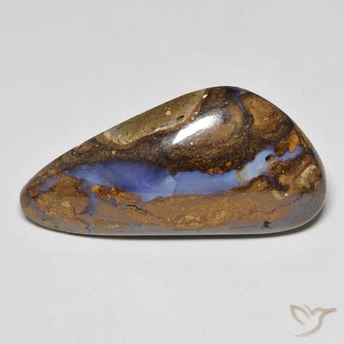 16.25ct 天然 彩色 砾背蛋白石, 花式切割, 不透明