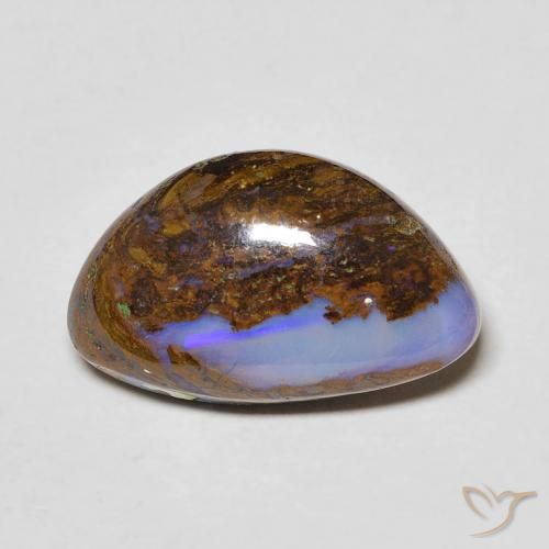 4.92ct 天然 彩色 砾背蛋白石, 花式切割, 不透明