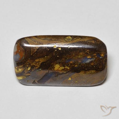 6.97ct 天然 彩色 砾背蛋白石, 软垫, 不透明